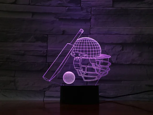 MC Living 3D Led Lamp Met Gravering - RGB 7 Kleuren - Cricket