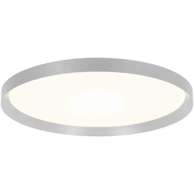 Steinhauer Plafonnier Staalkleurig Ø40cm Kunststof en Metaal Modern Flady Steinhauer Zilver