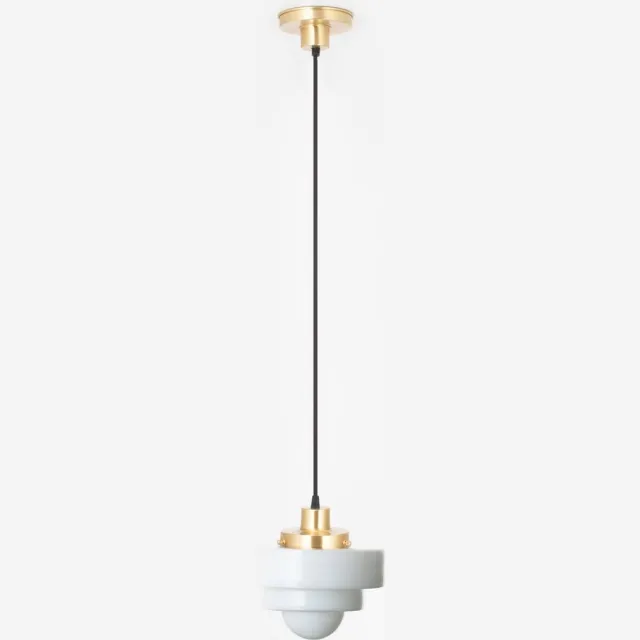 Coloured by Art Hanglamp aan snoer Lorm 20's Messing - Art Deco Trade