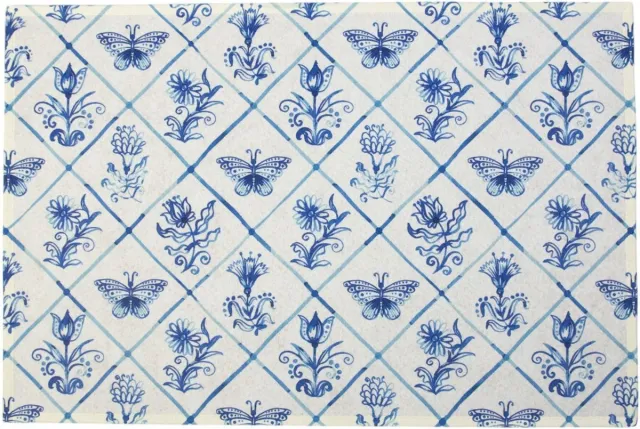 Mars & More Deurmat Delfts blauw 75x50cm Multi