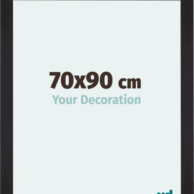 yd. Your Decoration - Fotolijst 70x90 cm - MDF - Zwart Houtnerf - Mura