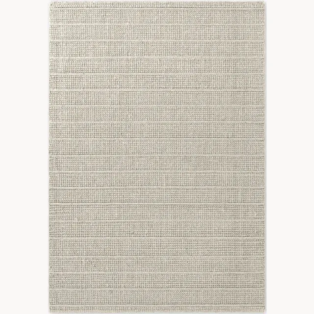 Ted Baker Handgeweven wollen laagpolig vloerkleed Parker Beige