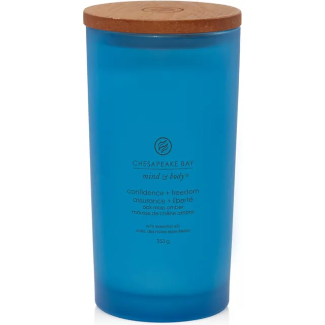 Chesapeake Bay Candle Chesapeake Bay Confidence & Freedom - Oak Moss Amber Grote Geurkaars - 70 branduren Blauw