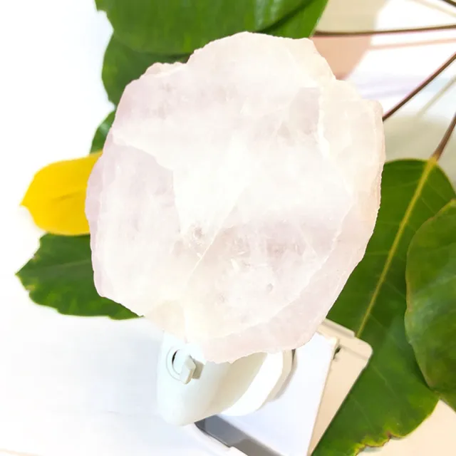 Selnature Himalaya zoutkristal nachtlampje 'rots' wit !! GRATIS VERZENDING !! (incl. LED lampje en adapter voor elk stopcontact)