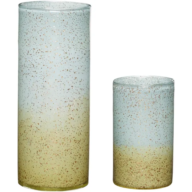 Hübsch vaas Shimmer Blauw