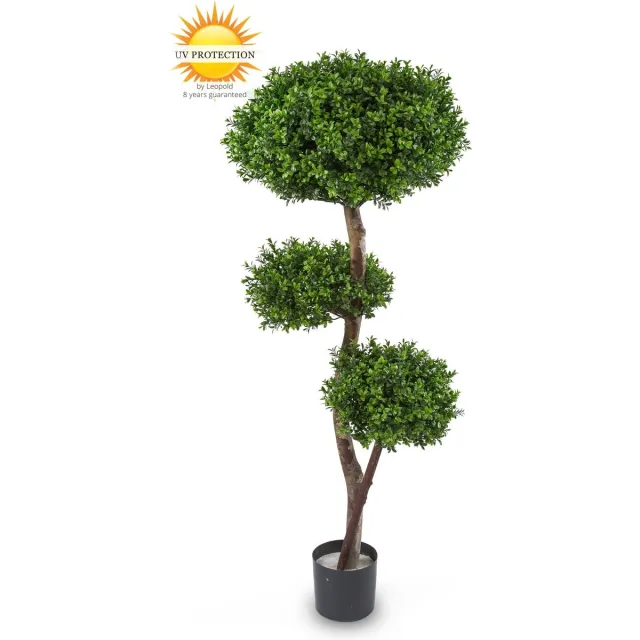 LeopoldFlora Kunst Buxus Bollen Multistam 140cm UV Groen