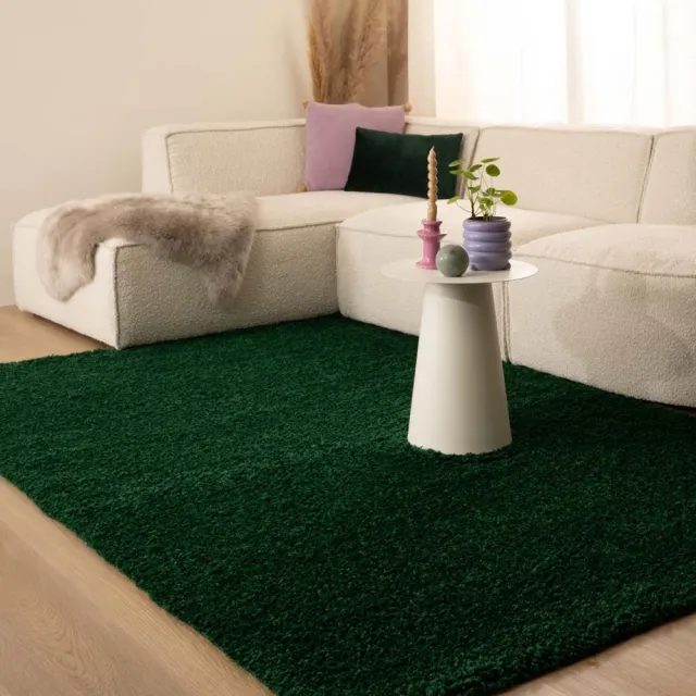 Tapeso Hoogpolig vloerkleed - Shaggy Trend jade 240x340