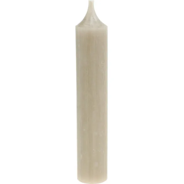 Viana Taper kaarsen korte kaarsen bruin herfstdecoratie Ø21/110mm 6 st, 6 St Beige