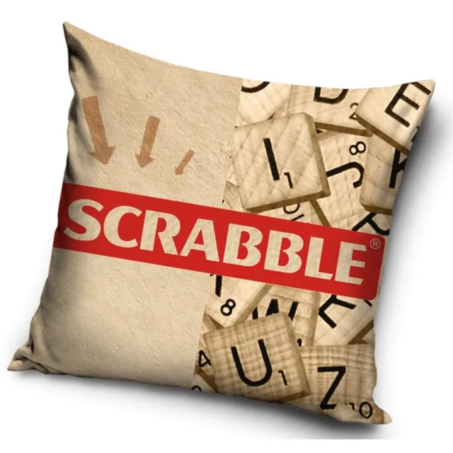 SCRABBLE Sierkussen Kussen 40x40cm inclusief vulling