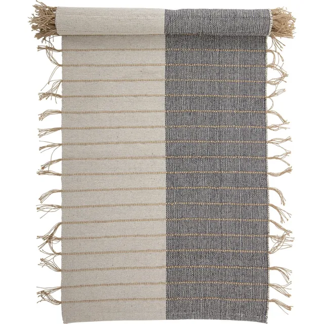 Bloomingville Aciano Vloerkleed - Beige - Katoen Natuur