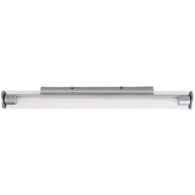Licht Erlebnisse Licht-Erlebnisse - Isa - Wandlamp - IP43 - 4000K - 925lm - G5 - van - Kunststoff verchromt & Echtglas - in - zilver - Wandlamp Badkamer