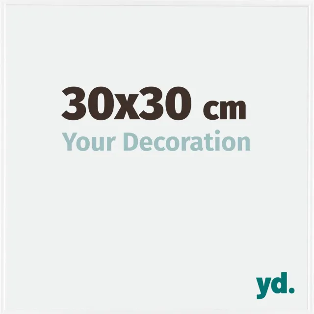 yd. Your Decoration - Fotolijst 30x30 cm - Kunststof - Wit Hoogglans - Evry