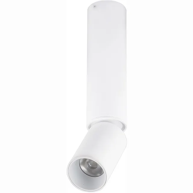 Globo Lighting Plafondlamp Plafondspot Eetkamerlamp Woonkamerlamp Keukenlamp, wit aluminium, beweegbare spot, 1x LED 8W 502Lm 3000K warm wit, H 23 cm