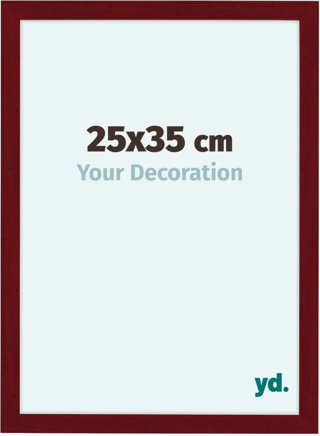 yd. Your Decoration - Fotolijst 25x35 cm - MDF - Wijnrood Geveegd - Como