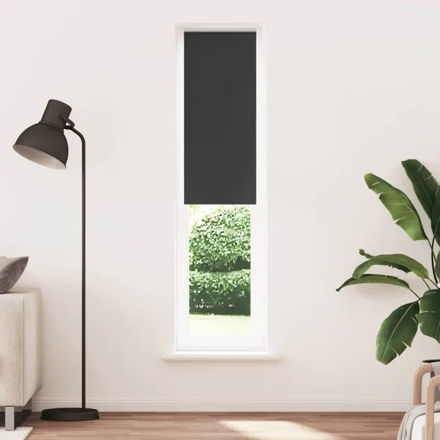 vidaXL Rolgordijn verduisterend 60x230cm stofbreedte 55,7 cm polyester zwart