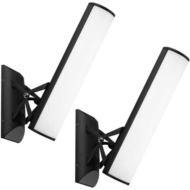 Globo Lighting LED buitenwandlamp ALU woning terras gevelverlichting grijs verstelbaar set van 2