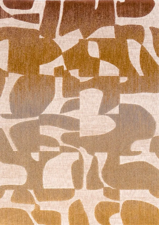 Acsento Duna Multi Vloerkleed - 240 x 340 cm - Oranje,Bruin,Beige - Rechthoekig - Polyester - Woonkamer, Eetkamer, Slaapkamer - Abstract - Modern, Boho, Design