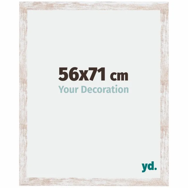 yd. Your Decoration - Fotolijst 56x71 cm - MDF - White Wash - Catania