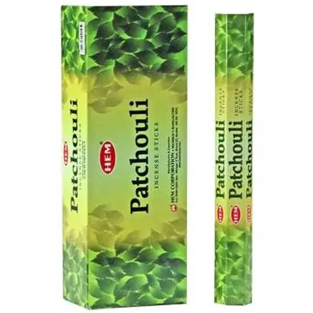 HEM Wierook - Patchouli - (6 pakjes / 120 stokjes ) Groen