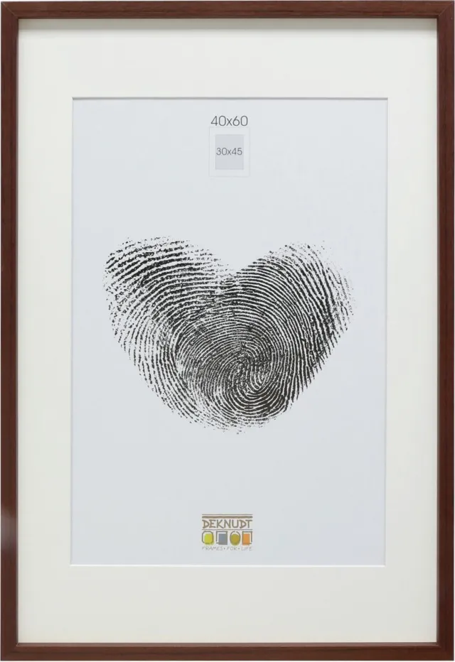Deknudt Frames fotolijst - bruin met passe-partout - 30x45 / 40x60 cm