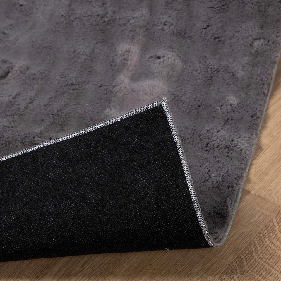 vidaXL Binnen kleed SIROLO Antraciet 80 x 150 cm Polyester Medium Pile, foto 4
