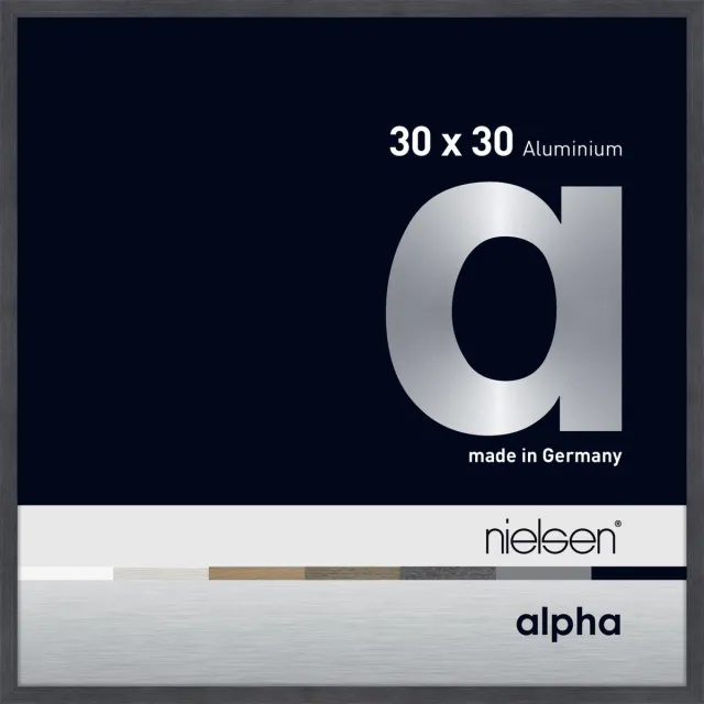 Nielsen Alpha Aluminium Wissellijst Grey 30x30cm Grijs