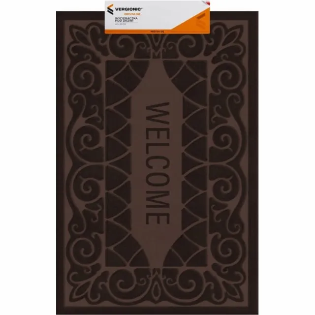 Vergionic Welcome - Deurmat - Bruin - 40x60 cm - Antislip