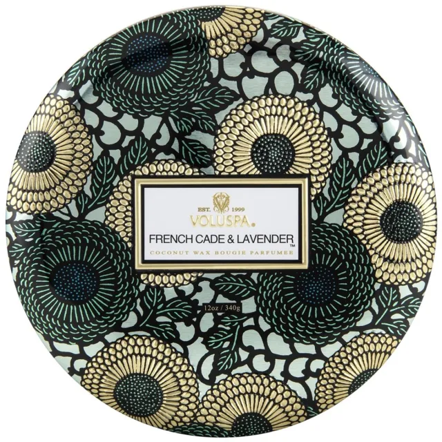 Voluspa 3 Wick - Geurkaars - 340gr - French Cade Lavender Multi