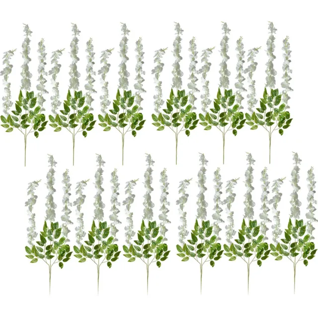Clayre & Eef Kunstbloemen Set van 12 110 cm Wit Kunststof