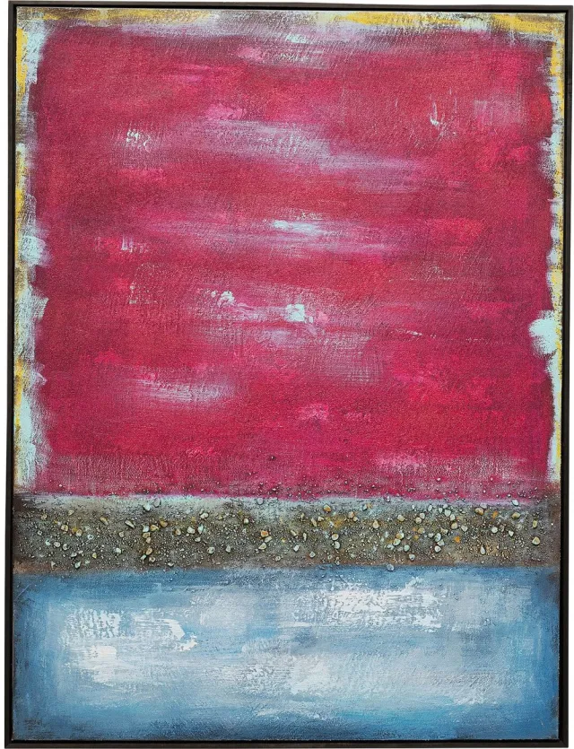 Kare Design Schilderij Vista rood 90x120cm Kare Design Veelkleurig
