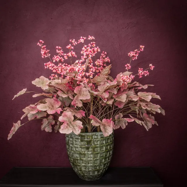 PTMD Leaves Plant Heuchera Kunstplant - 60 x 46 x 84 cm - Paars
