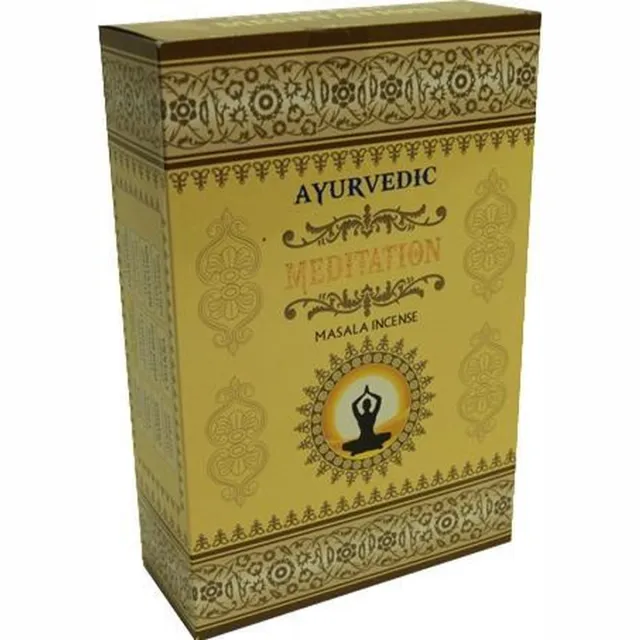 Yogi & Yogini Meditation Wierook Ayurvedische masala Meditatie - 10 g - (12st.) Messing