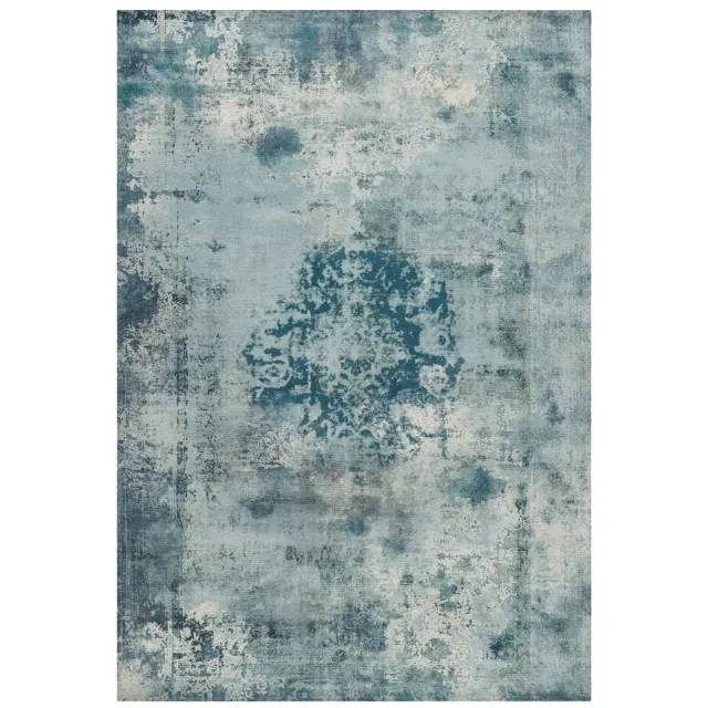 Dutch XXL Vintage Vloerkleed | Tapijt | Vin | Ornamenteel | Petrol | 140x200 cm