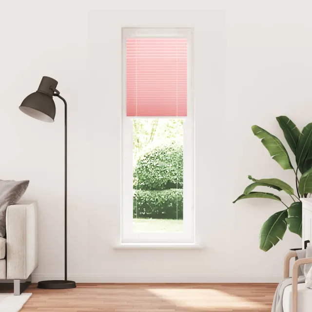 vidaXL Plissé rolgordijn 60x200 cm stofbreedte 59,4 cm polyester roze