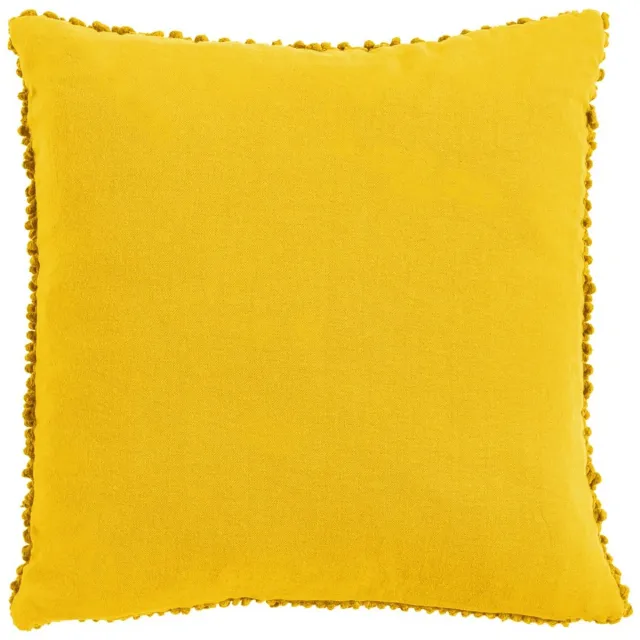 Linen & More Jumbo Dots Warm Geel Kussen | 45 X 45 | Sierkussen Voor Woonkamer Of Slaapkamer