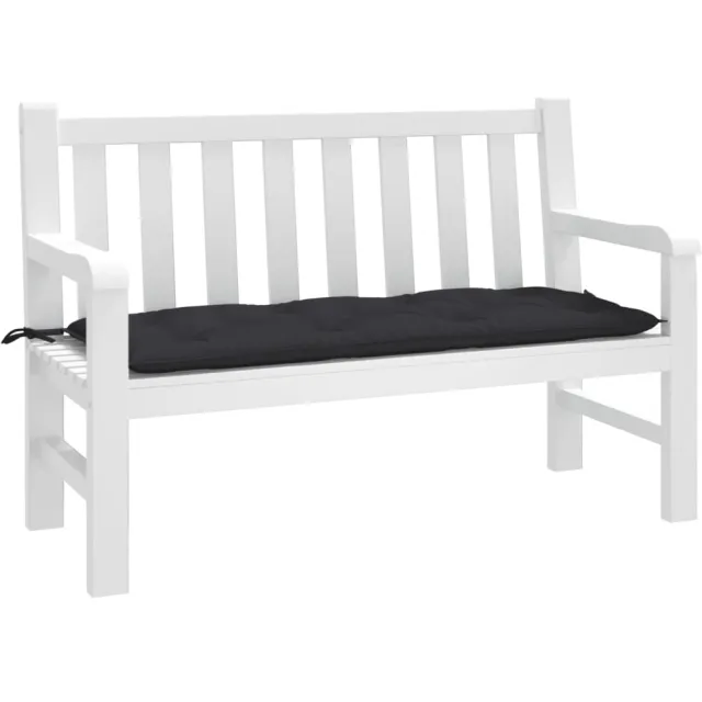 vidaXL Tuinbankkussen 120x50x7 cm oxford stof zwart