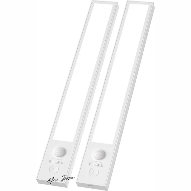 Mrs. Jones Bewegingssensor Onderkastverlichting - Draadloze Onderbouwverlichting voor de Keuken - LED Kastverlichting - 2500mAh Oplaadbare Batterijgevoed LED Nachtverlichting . multi-color