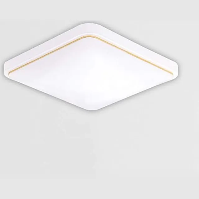 homestardecoratie LED Lamp - Goud rand - Warmwit /koudwit led indoor -Plafondlamp -Vierkante witte acryl indoor plafondlamp - 40x40CM- plafond decoratie lamp, driekleurige licht, direct leverbaar, beste prijs, continu nieuwe items koud licht, wit licht, warm licht