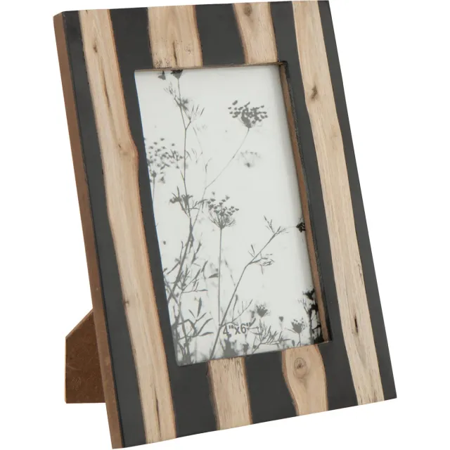 J-Line fotolijst - hout - zwart/goud - small