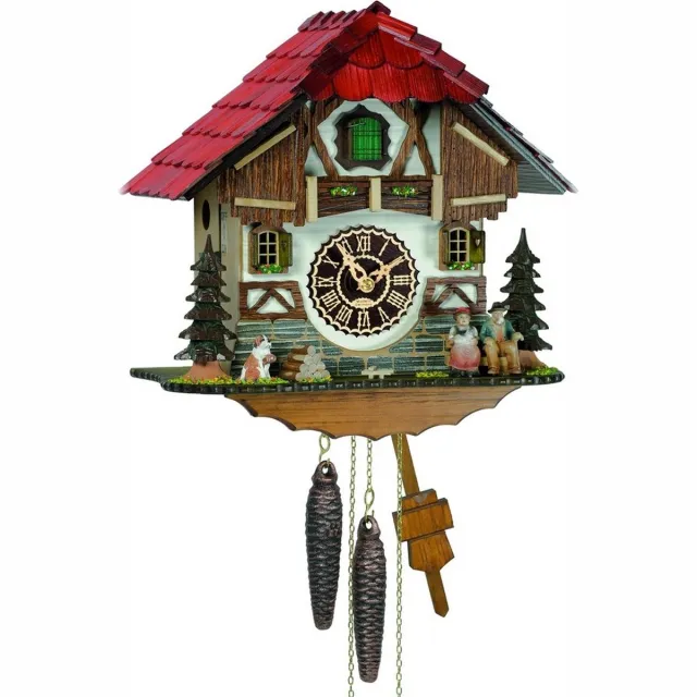 Trenkle 1513 - Chalet-Koekoeksklok - 1-daags ketting uurwerk - Kuckuck Classic bruin