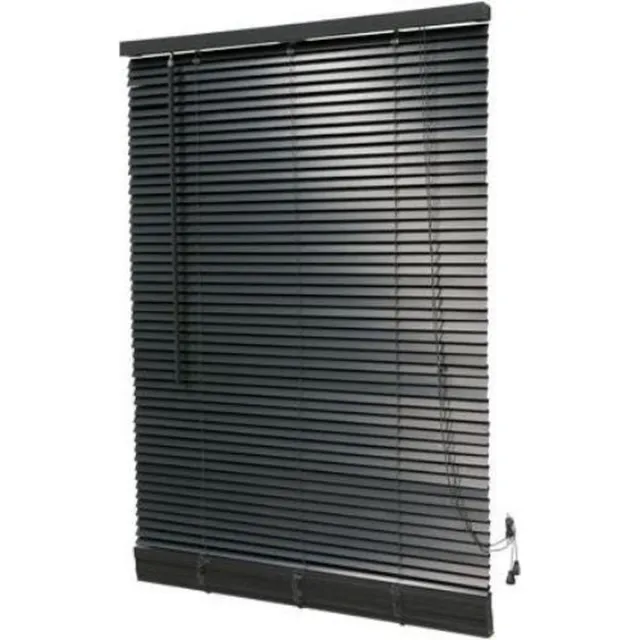 Timlux Houten Jaloezie - 25 mm - Donkergrijs - 130x175cm