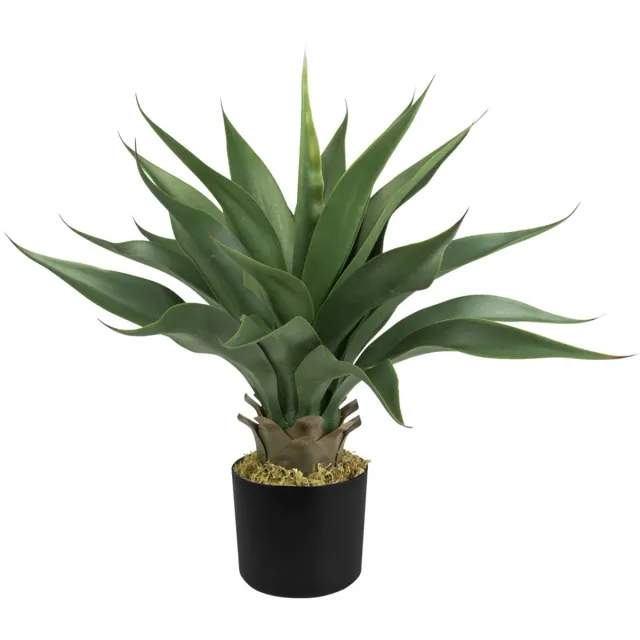 Decovego Kunstmatige Aloë Vera Kamerplant, Kunststof Plant, 54 cm voor Binnen, Gemakkelijk te Verzorgen en Decoratief