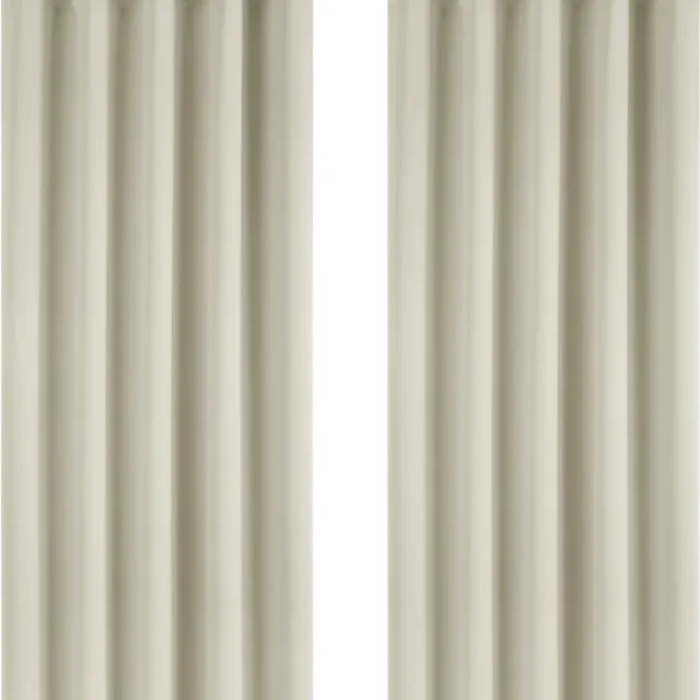 Topfurnishing Verduisteringsgordijnen, thermische gordijnen, geluidsisolatie, ondoorzichtige gordijnen Crème