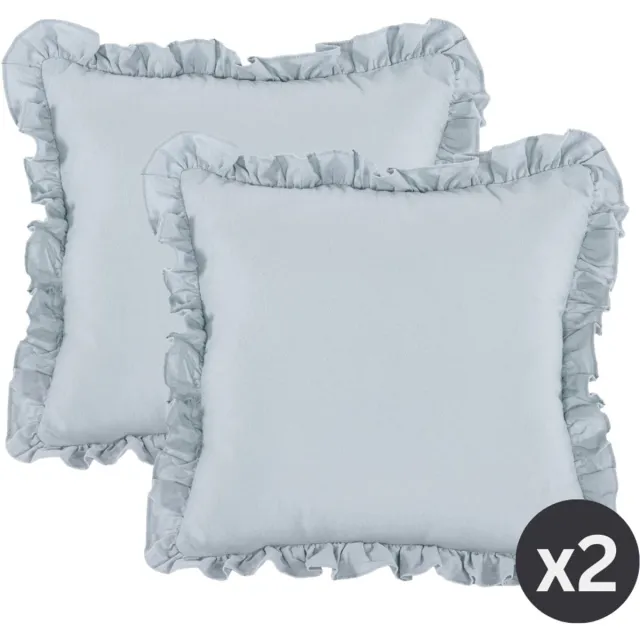 Tiseco Sierkussen (gevuld) ABBY - 45x45 cm, blauw Sky blue