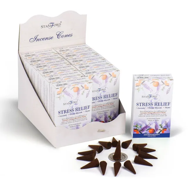 Ancient Wisdom Stress Relief Incense Cones multicolor
