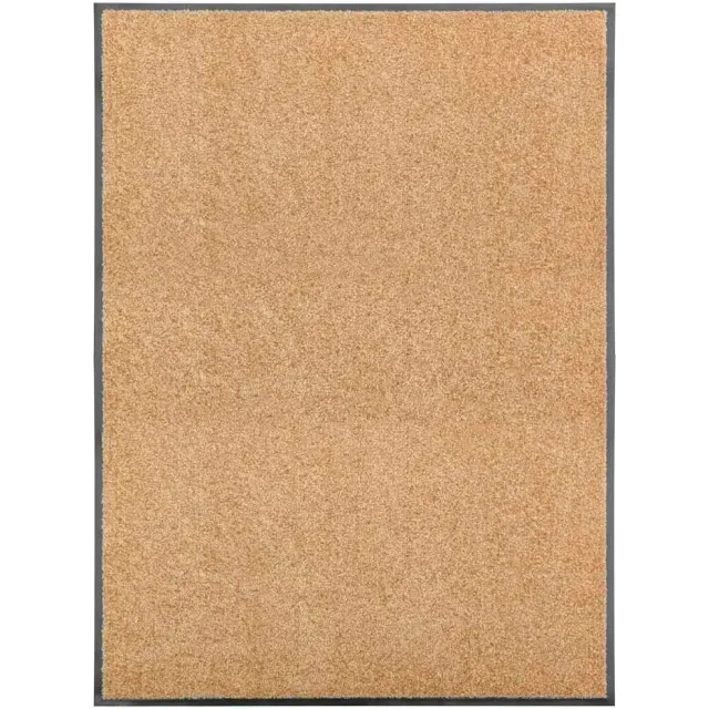 vidaXL Deurmat wasbaar 90x120 cm crème