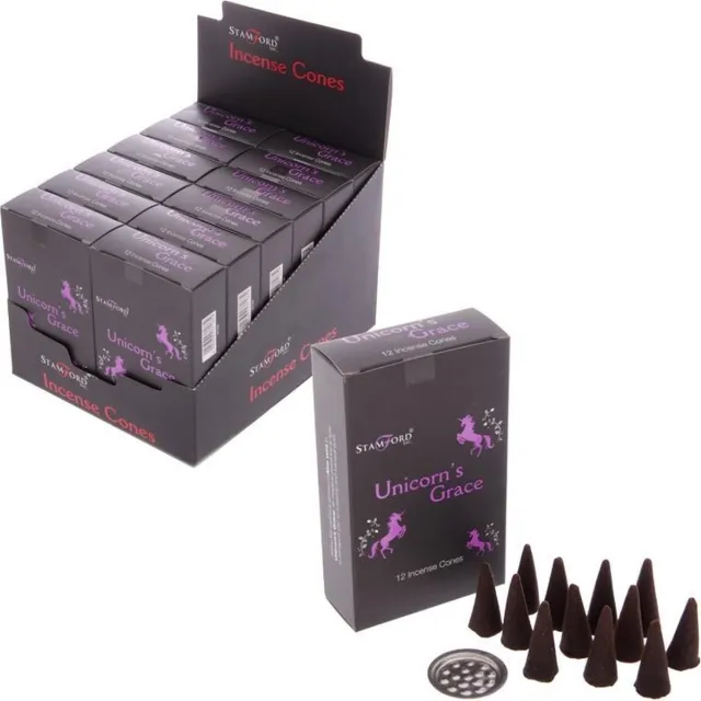 Stamford Unicorn Grace - Wierookkegels - Wierook - 12 doosjes