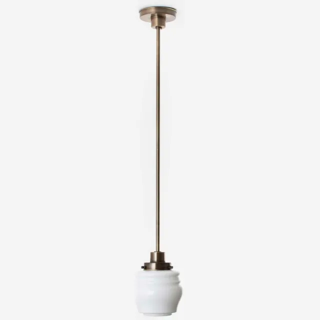 Coloured by Art Hanglamp Bloemknop 20's Brons - Art Deco Trade