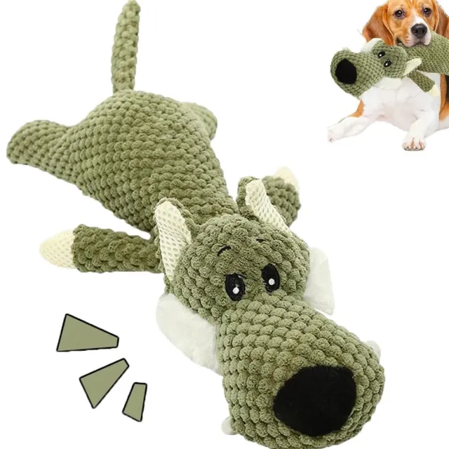 MODFU Knuffelkussen 34,6 x 14,5 cm – Sierkussen – Pluche kussen – Woondecoratie – Voor Bed & Bank – Zacht Design – Olijfgroen – Wolf