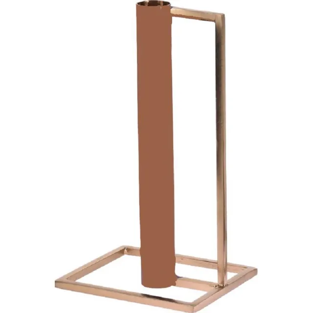 H&S Decoration Kandelaar - goudkleur - kaarsenhouder - kaars goud met taupe